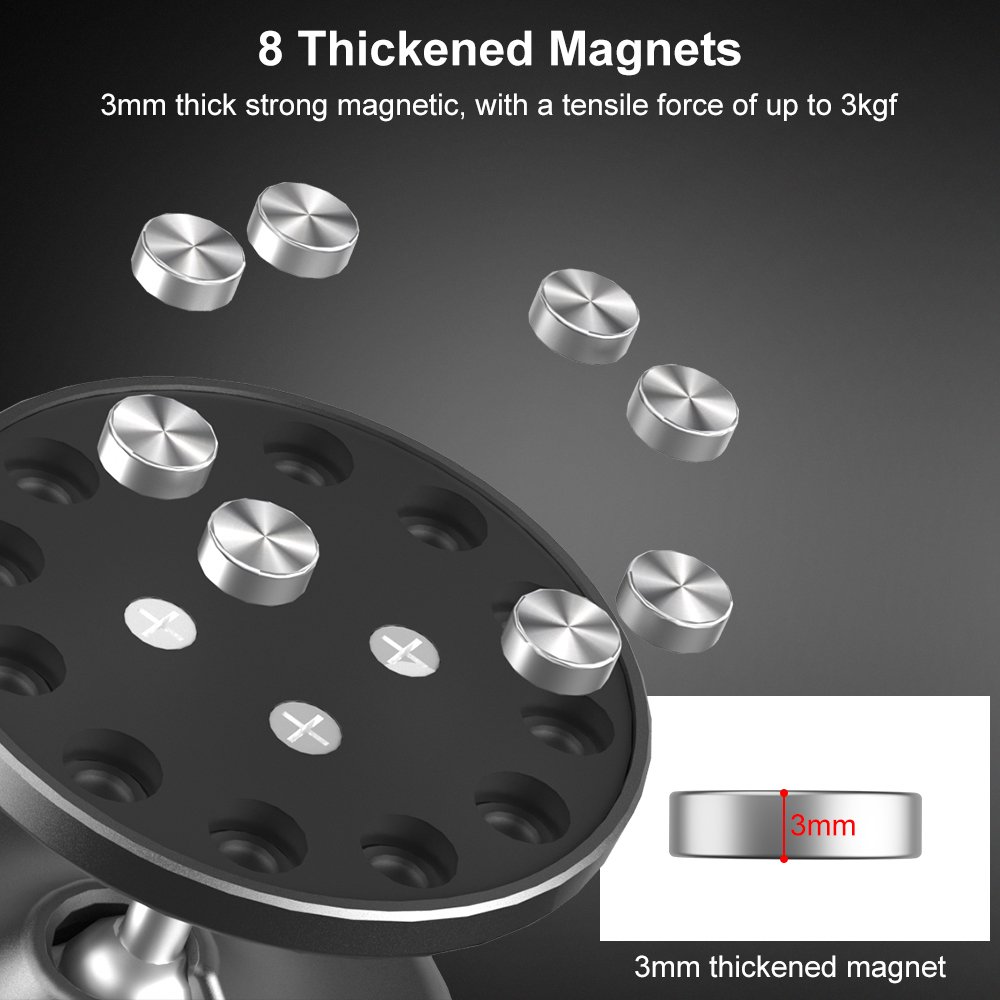 Free sample collection Universal Mobile Car Holder 3000gf bathroom Ball cart gym Dual Ball Magnet Phone holder for Iphone Apple
