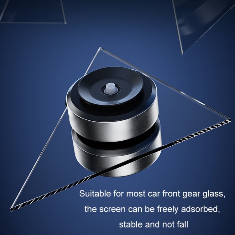 Best Selling Universal Stable Magnetic Glass Vacuum Adsorption Suction Mobile Phone Holder For car with 2 Metal Ring Sticker