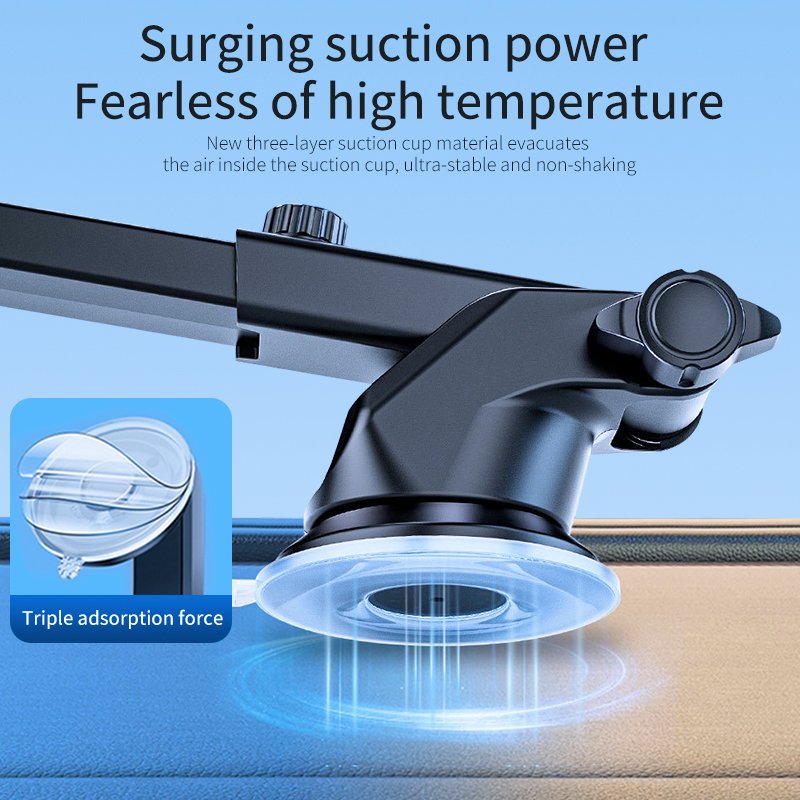 2024 New Telescope Arm Adjustable Mobile Phone Holder for Car Dashboard Mount Power Suction Cup car accessories