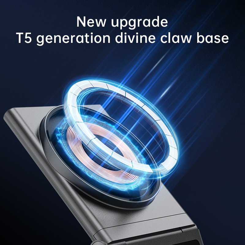 Transparent Design Magnetic Sensor Smart Car Wireless Charger 15W Fast Charging Car Phone Holder