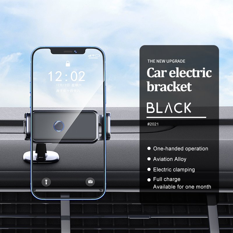 Mini Size Air Vent Dashboard Mobile Electric Cell Phone Holder for Car