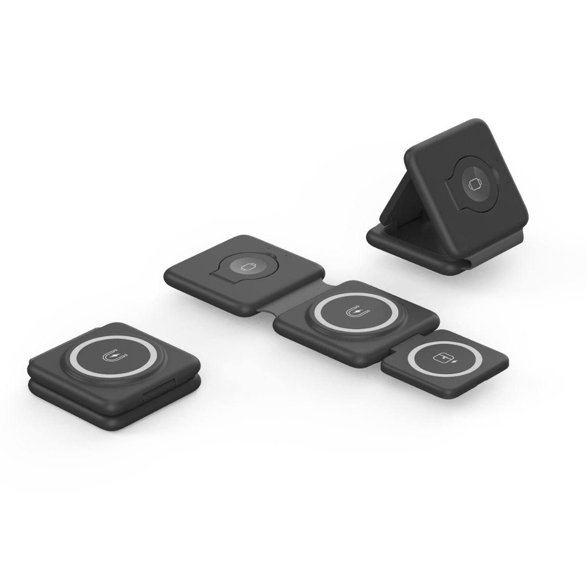Promotion Fast 3 In 1 Fold Charging Magnetic Phone One Stand Foldable Wireless Charger