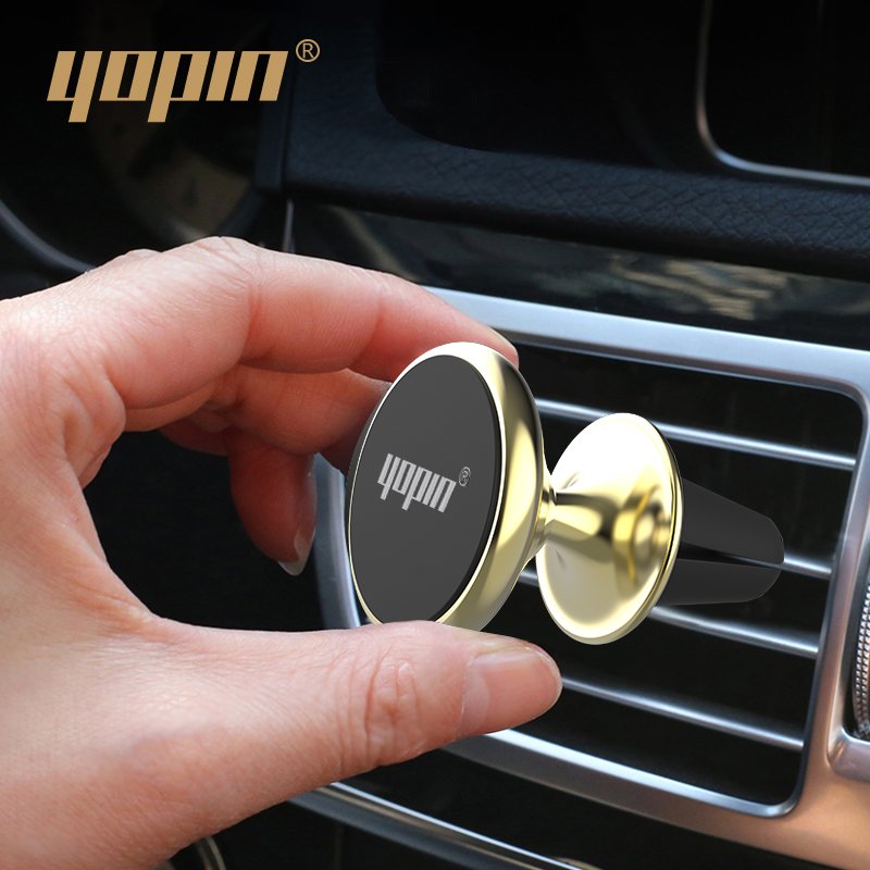 mini car phone holder magnet,360 degree rotate magnetic car mount mobile phone holder