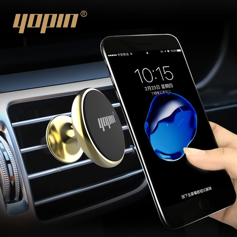 mini car phone holder magnet,360 degree rotate magnetic car mount mobile phone holder