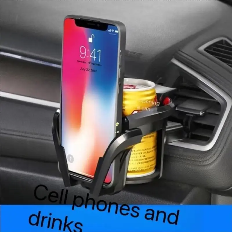 Car Cup Holder Coasters Food Tray Coffee Air Outlet Mobile Phone Holder Multifunctional Beverage Holder Ashtray Storage Box ABS