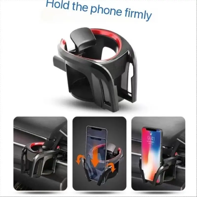 Car Cup Holder Coasters Food Tray Coffee Air Outlet Mobile Phone Holder Multifunctional Beverage Holder Ashtray Storage Box ABS