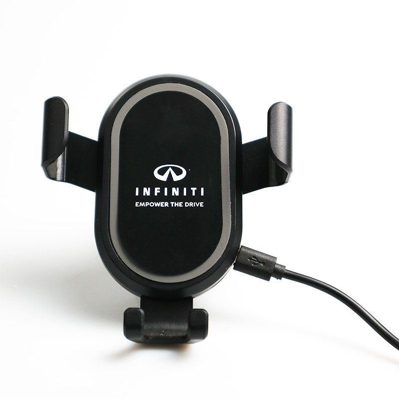 Universal Custom Logo Car Phone Clip 360 Degree Holder Automatic Clamping 10W Fast Charging Wireless Charger