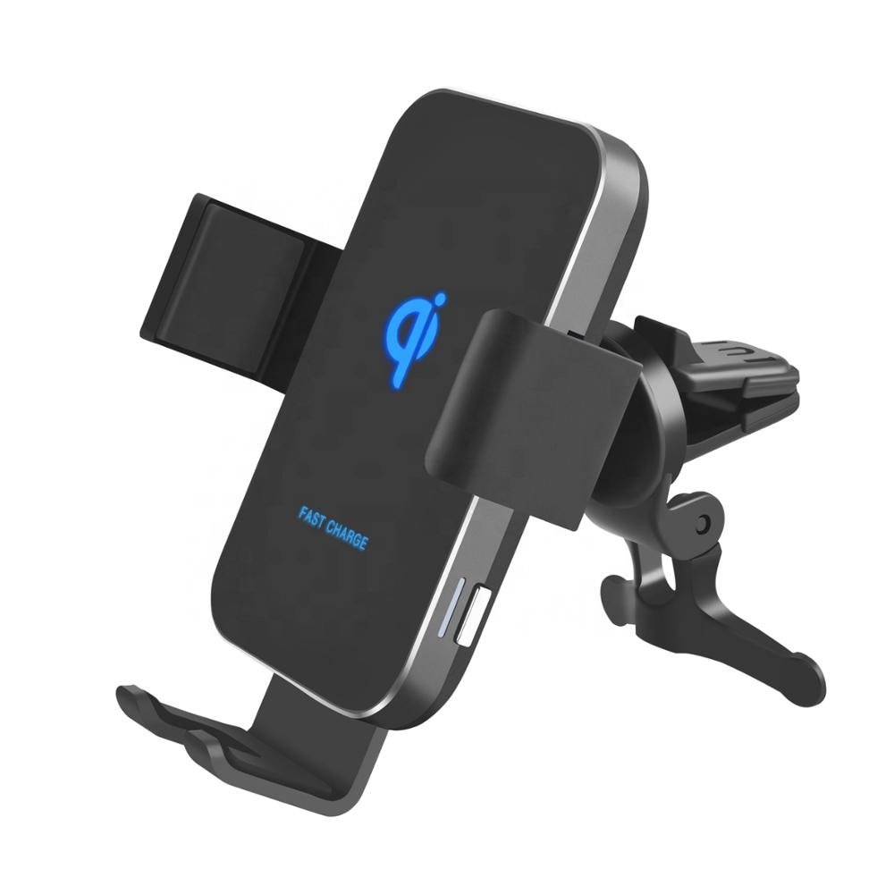 OEM ODM WPC Member Factory C22 10W Fast Qi Phone Car Holder Charger for iPhone Samsung Huawei Xiaomi Qi Smart Mobile Phone