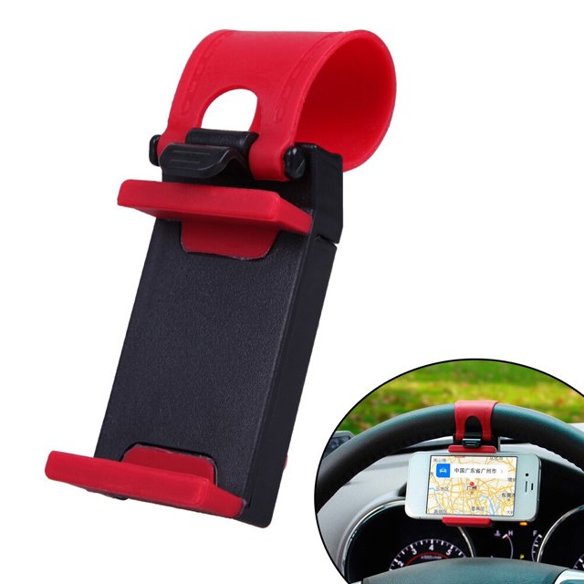 Universal Car Mobile Phone Holder Car Steering Wheel Navigation Stand Telescopic Clip