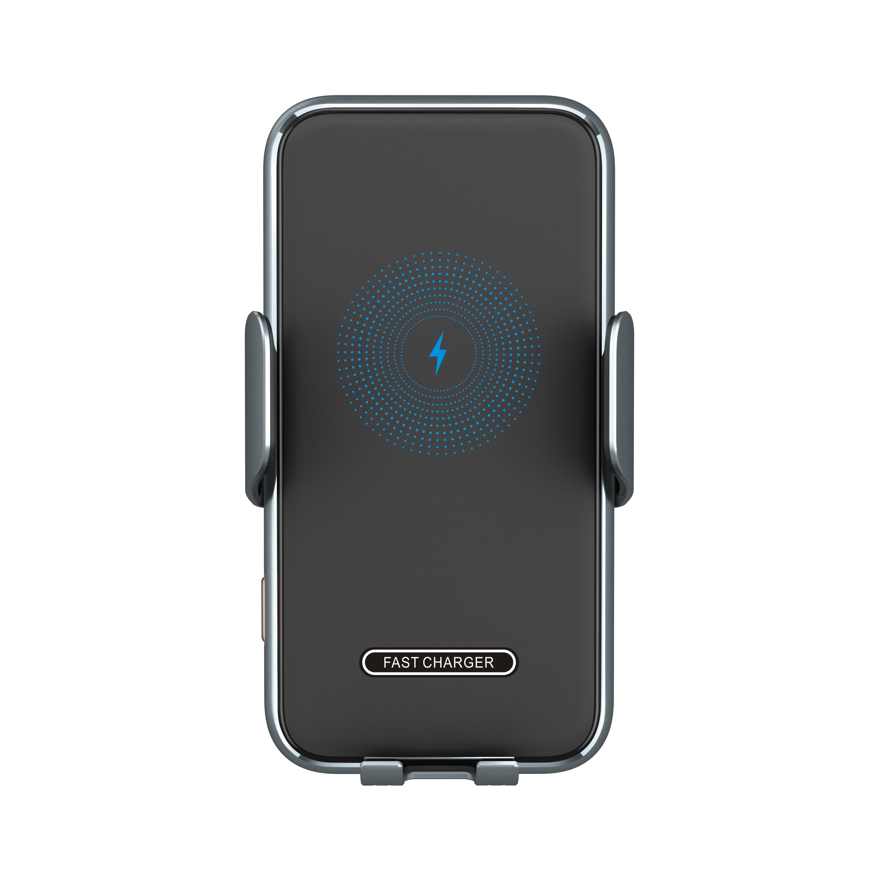 Aluminium 15W fast charging clamping car phone holder wireless charger,car wireless charger for smartphones