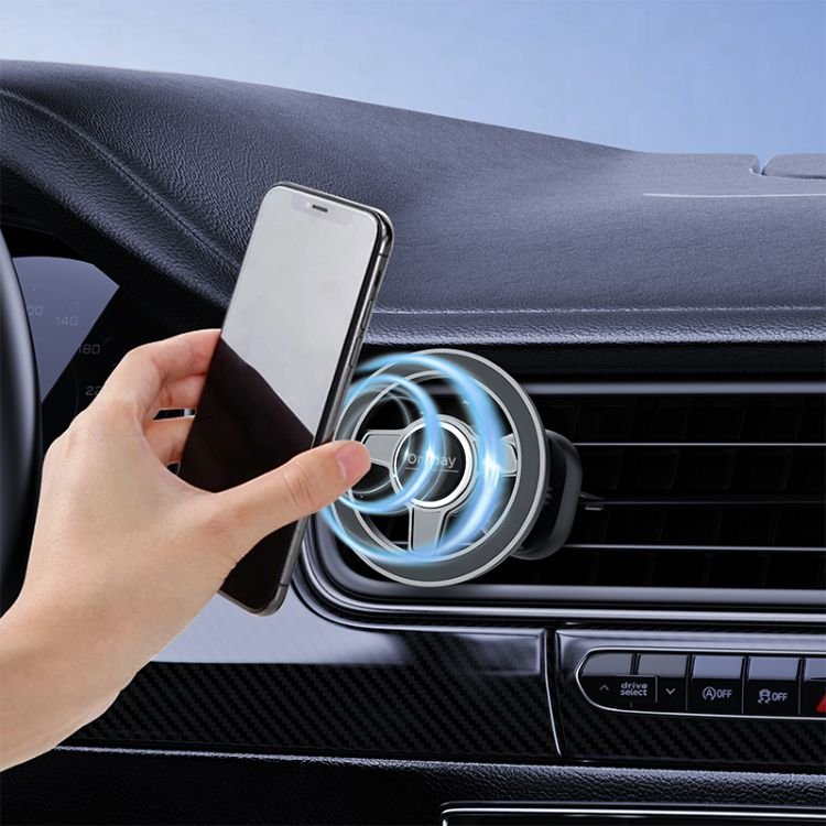 Manufacturer Oneday DH01 Car holder for Magsafe for car outlet super magnetic force air vent style magnetic car phone mount