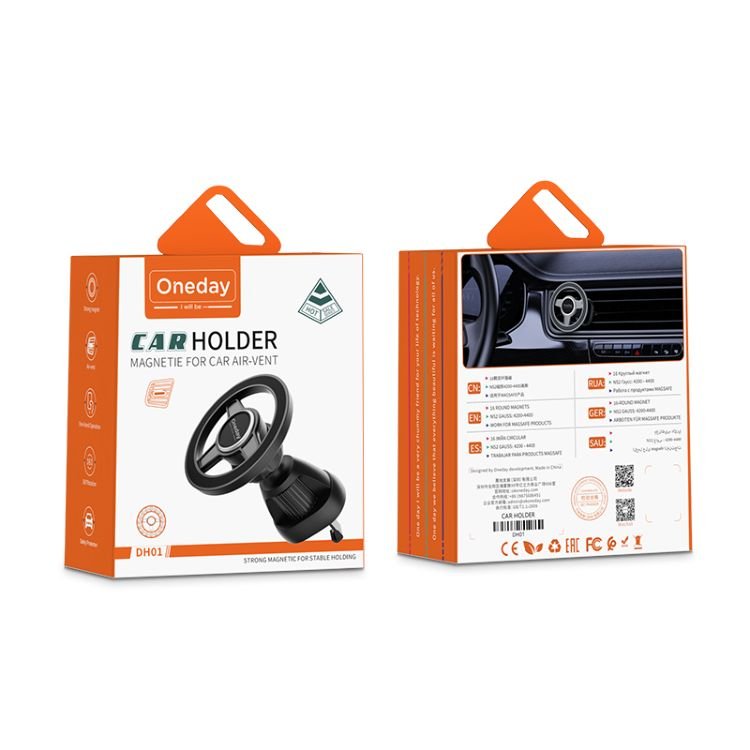 Manufacturer Oneday DH01 Car holder for Magsafe for car outlet super magnetic force air vent style magnetic car phone mount