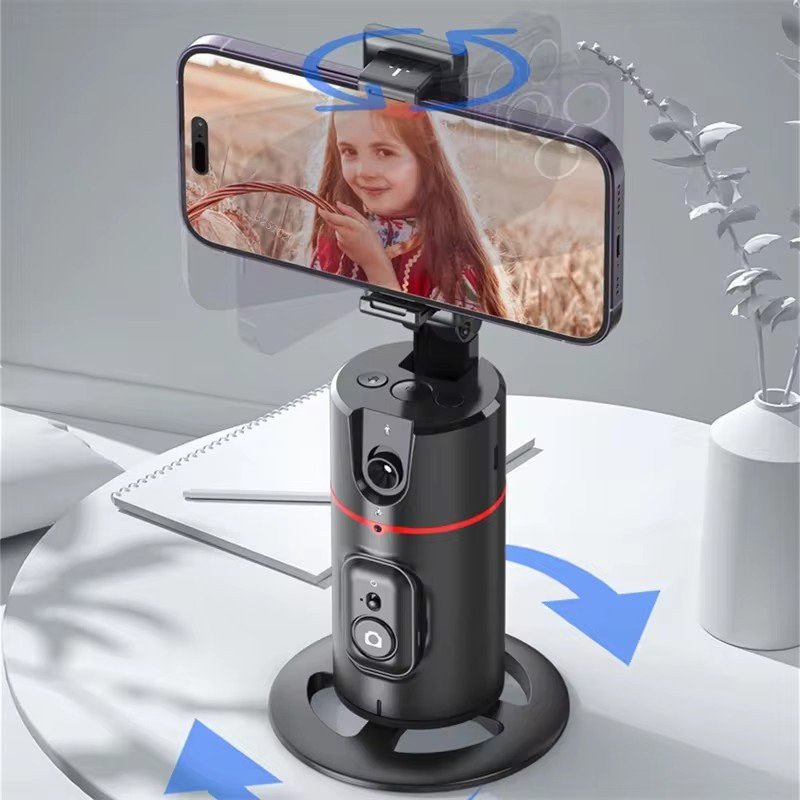 Intelligent 360 Follow Camera monitor Phone holder,360 Rotation Auto Face Tracking Tripod Camera Phone Tripod for live stream