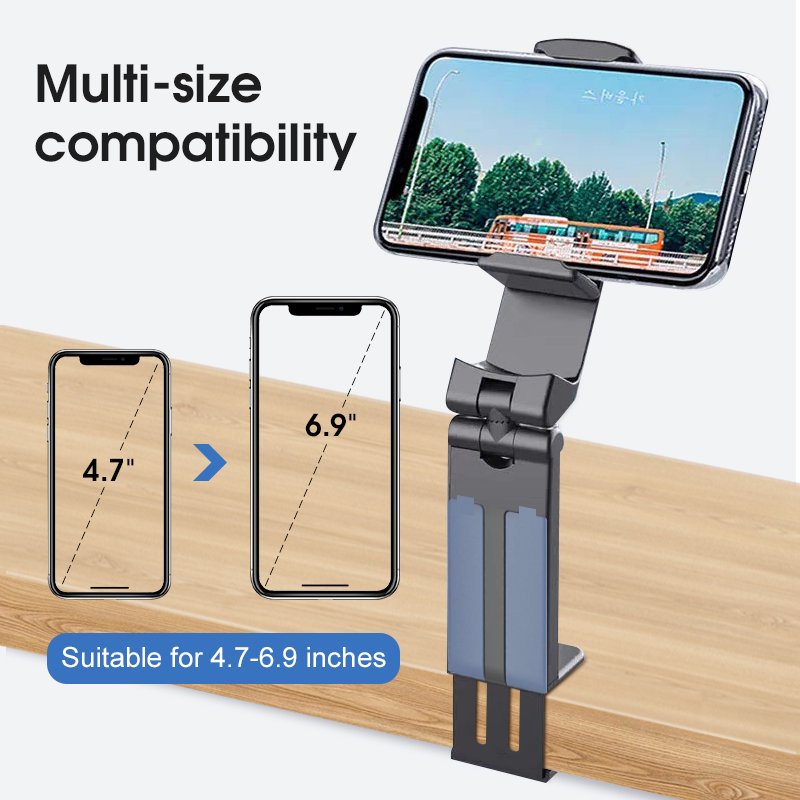 New Airplane Model Phone Holder 360 degrees Adjustable Stand Travel Portable Foldable Desk Hook