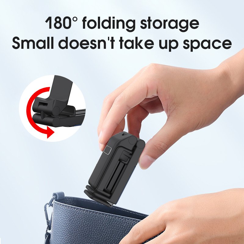 New Airplane Model Phone Holder 360 degrees Adjustable Stand Travel Portable Foldable Desk Hook