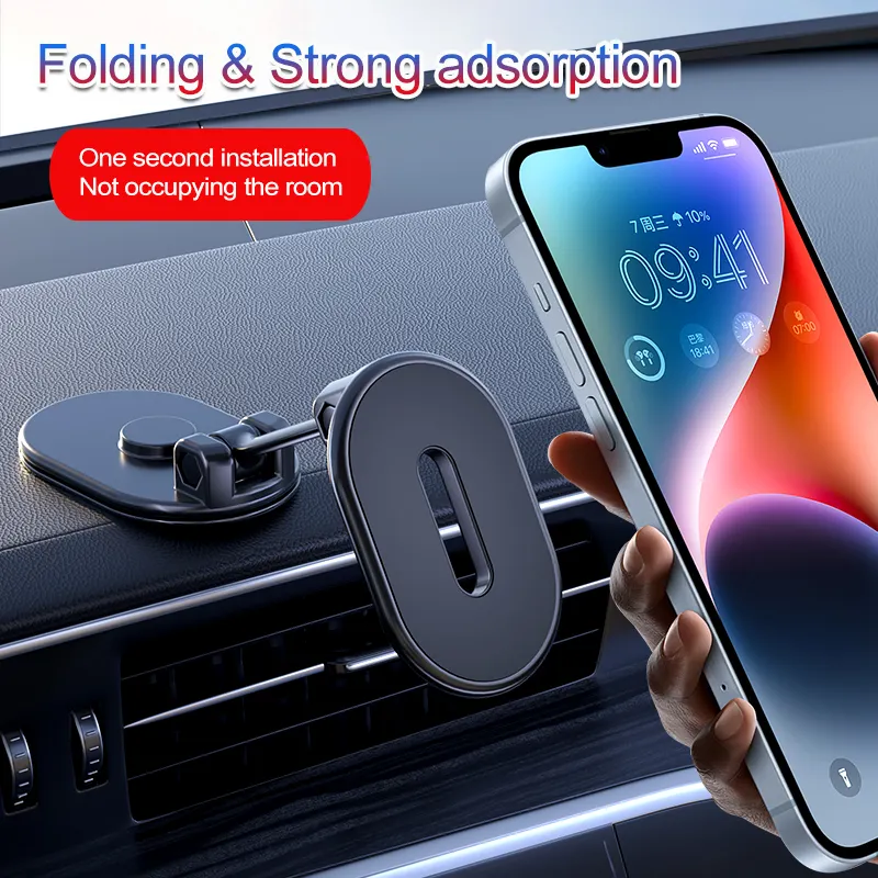 Super strong magnetic phone holder, used for car 360 degree rotation adjustable and portable phone holder hands-free car holder