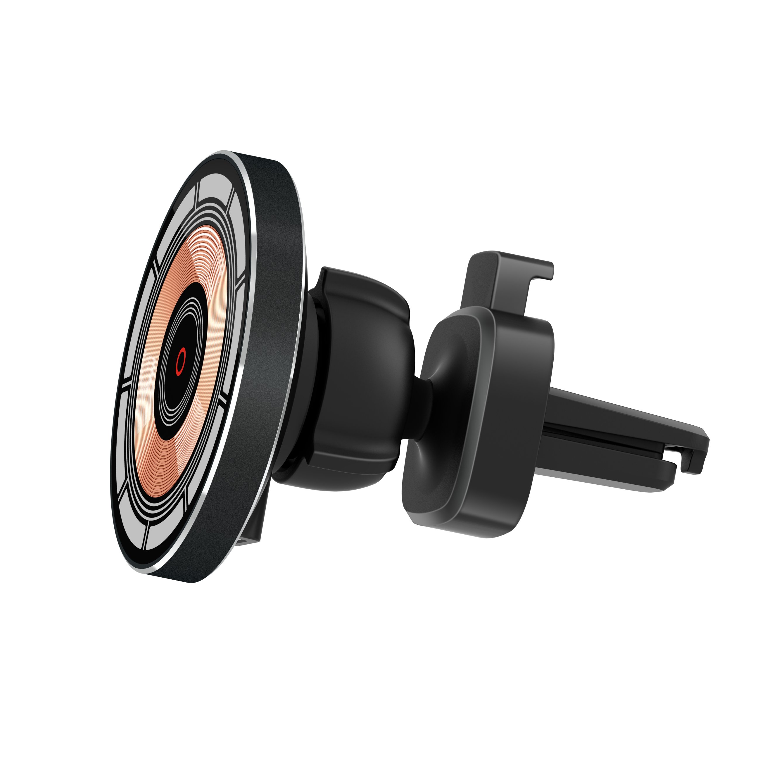 New Design 15W Magnetic Car Mount Charger Wireless Car Charger Magnetic Phone Holder Mount, Automobile Car Phone Holder Vent