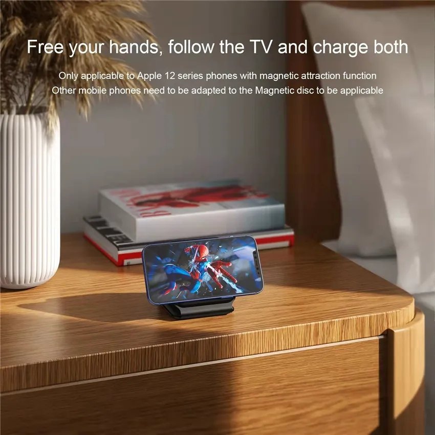3 In 1 Foldable magnetic Fast Charging Station Pad 15W Wireless Charger Stand Dock For iPhone 14 13 for Apple Watch 8 7 earphone