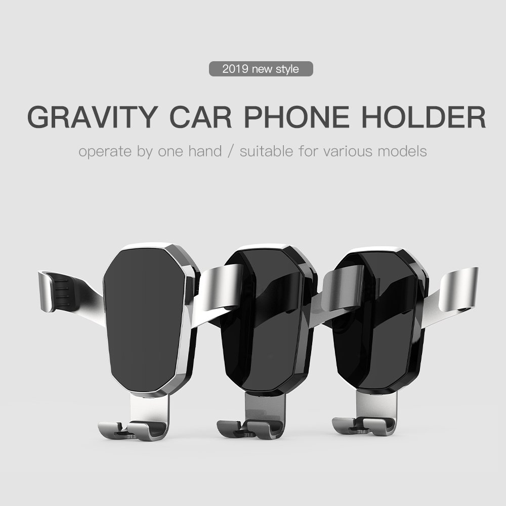 2020 Newest Auto Clamping Cell Phone Stand Universal Car Mount Air Vent Gravity Auto Car Holder
