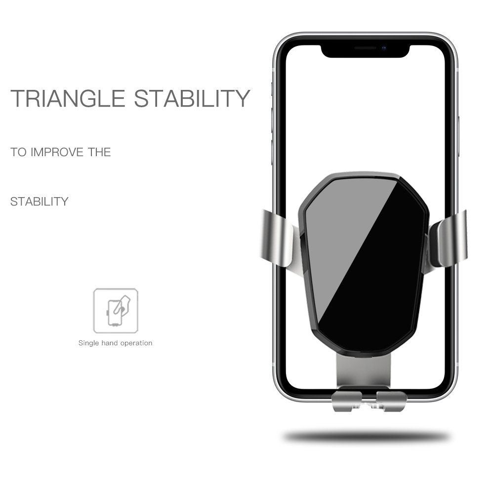 2020 Newest Auto Clamping Cell Phone Stand Universal Car Mount Air Vent Gravity Auto Car Holder