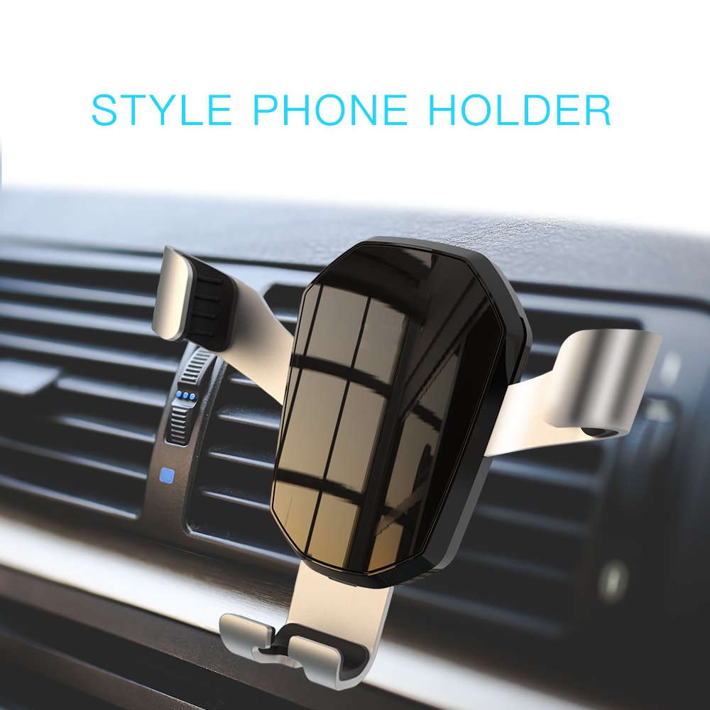 2020 Newest Auto Clamping Cell Phone Stand Universal Car Mount Air Vent Gravity Auto Car Holder