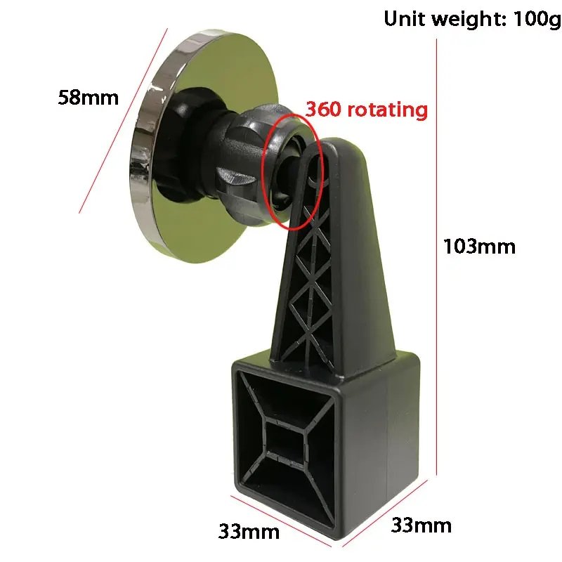 Universal Solid Magnet Magnetic Phone Holder with 360 rotation 14 square holder stand for Phone Tablet