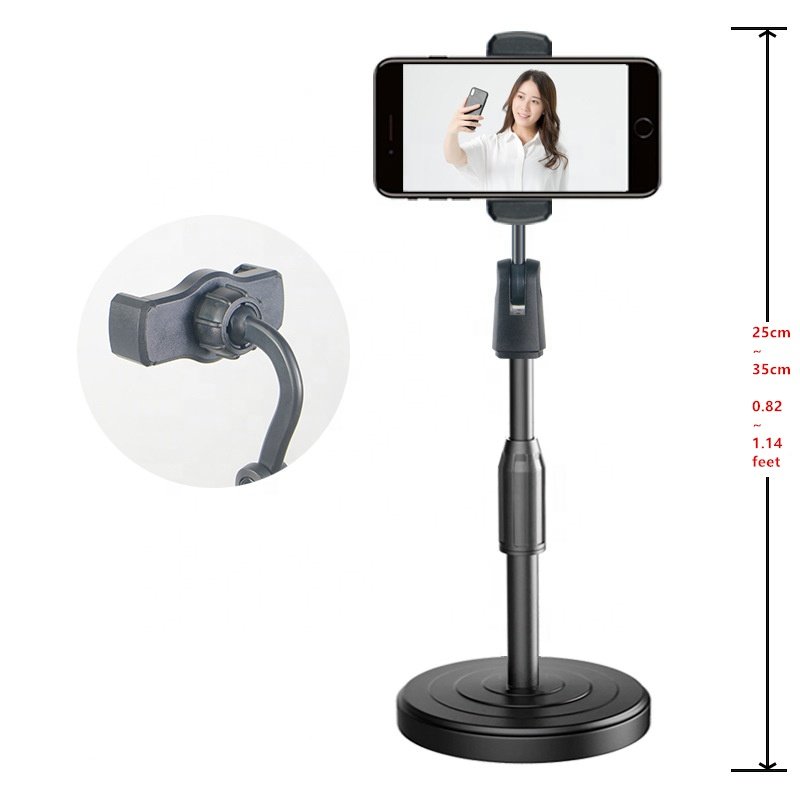 Smartphone Phone Stand Adjustable Height Angle Phone Holder Gooseneck Flexible Arm Universal Phone Stand For Desk