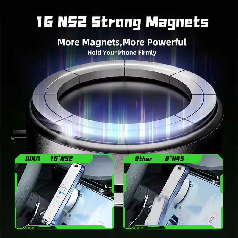 universal stable magnetic glass vacuum adsorption suction vacuum mobile phone holder for car