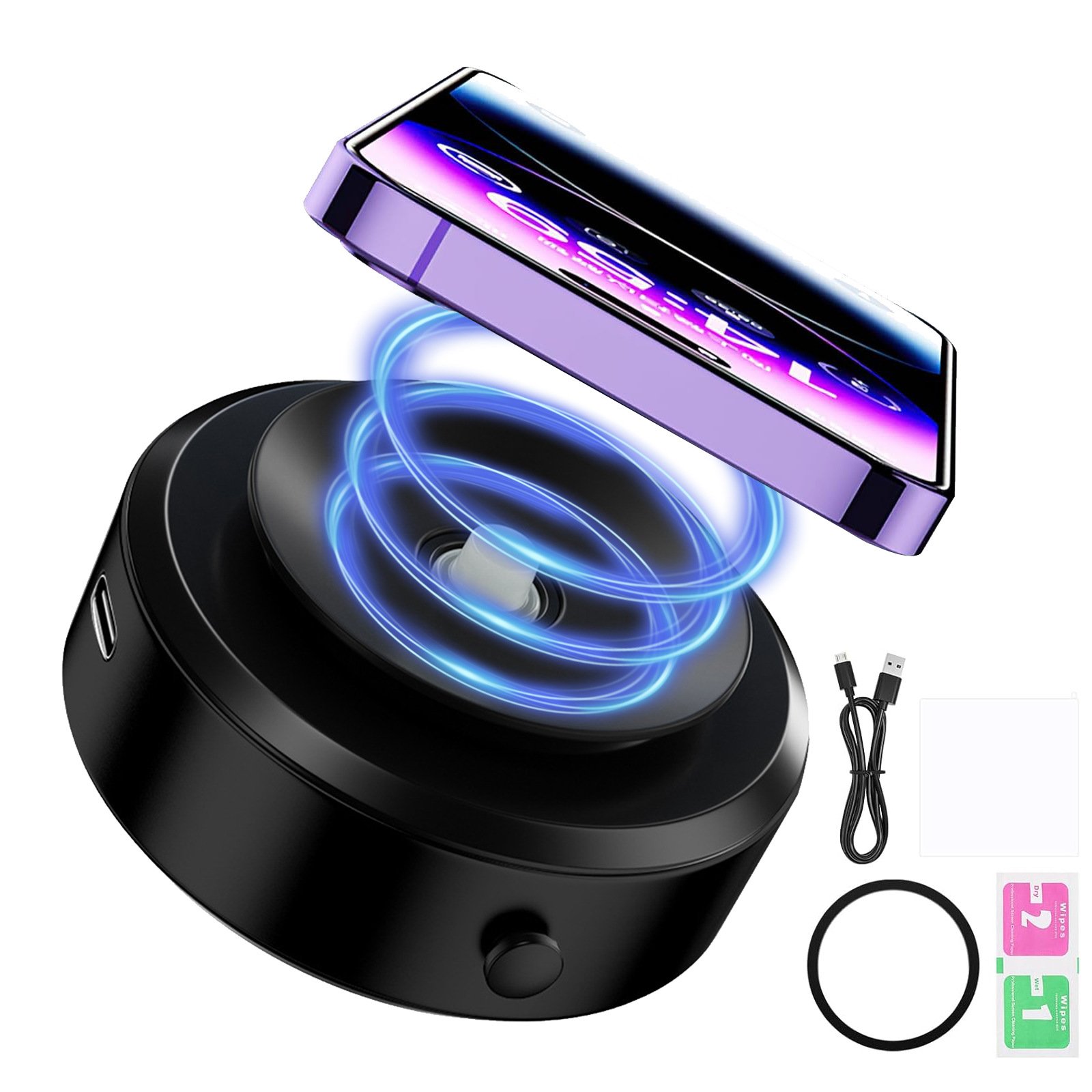 universal stable magnetic glass vacuum adsorption suction vacuum mobile phone holder for car