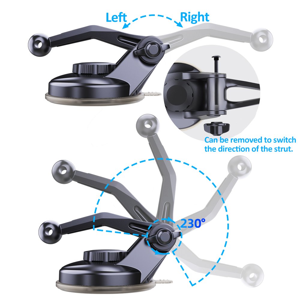 New 360 degree rotation car phone holder strong suction cup phone car holder for car dashboard magnetic mobile phone holders
