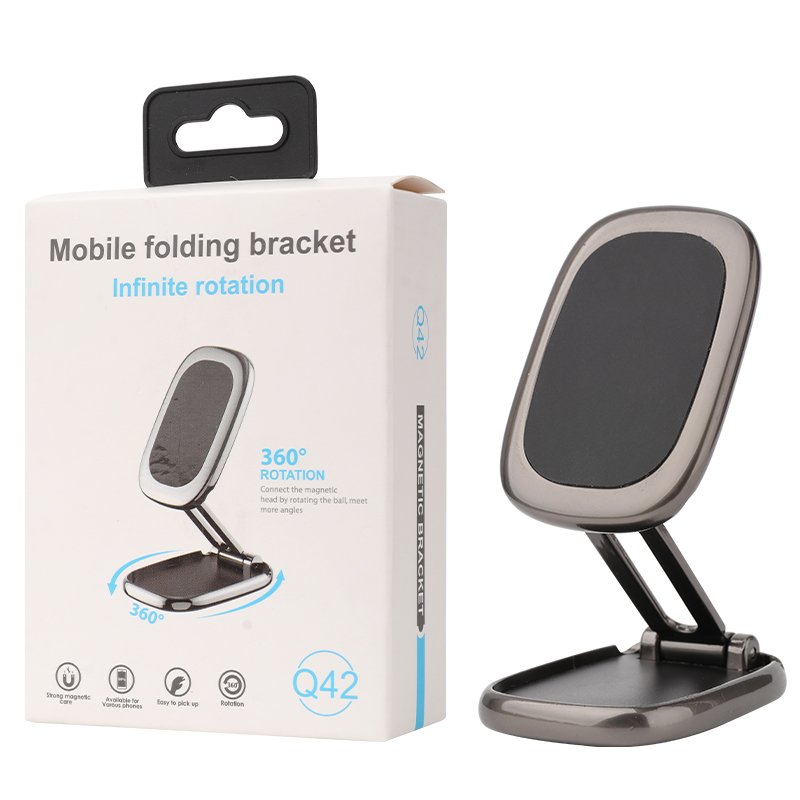 Foldable Magnet Dashboard Mobile Phone Holder For Car Universal Folding Bracket Rotation Magnetic Car Phone Mount