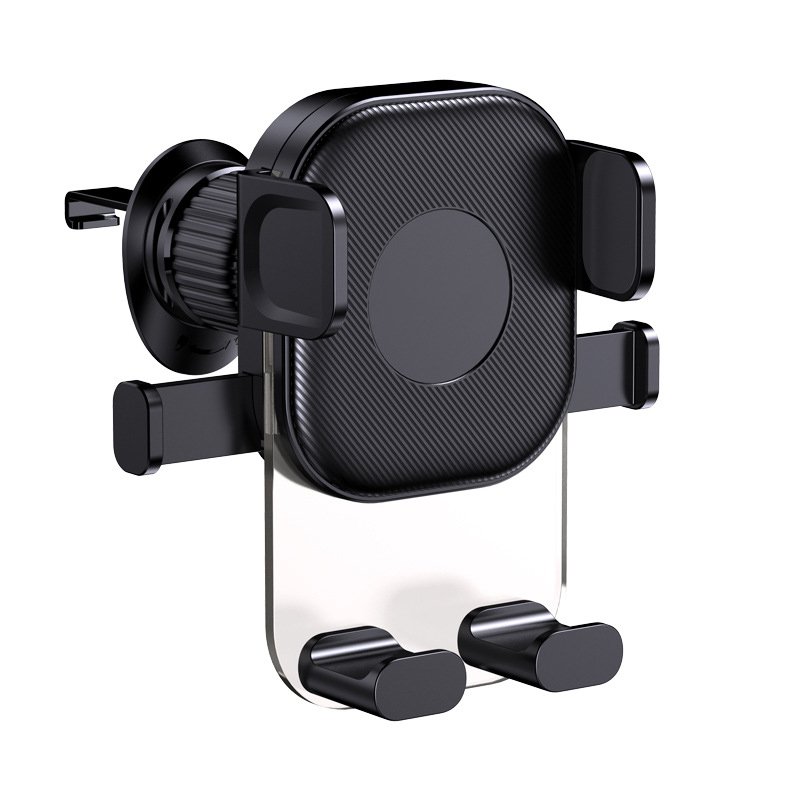 Universal cell phone accessories 360 degree rotating with metal hook air vent car phone holder