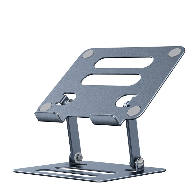 2022 New Mobile phone stents Tablet holder small portable folding table Aluminum Alloy Gray compatible 4.7-12.9 inch device