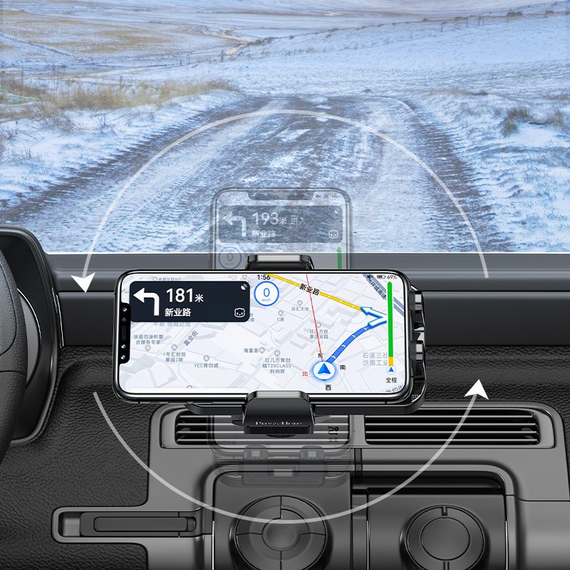 C136 YESIDO Airvent insert clip auto extending clamp arm car cell phone stand holder