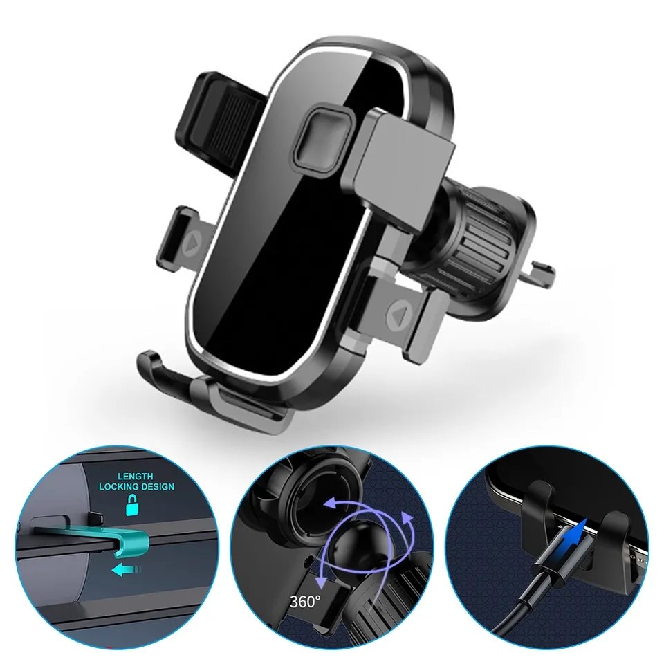 2023 Amazon Top selling products Car Air Outlet Hook Firmly Navigation Mobile Phone Holders Car Phone Holder in Car