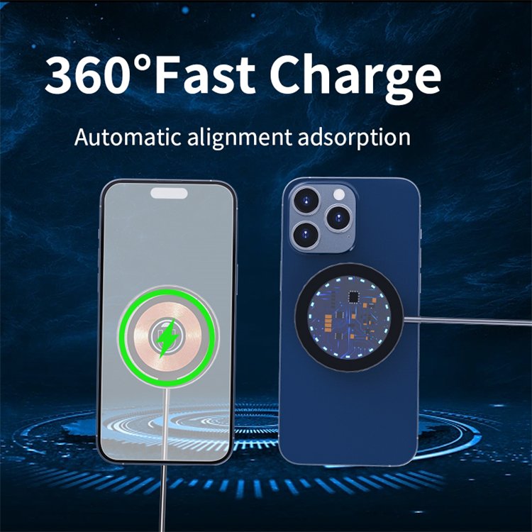 Factory Price Car Mount Wireless Charger 15W Magnetic Wireless Charging Phone Car Holder