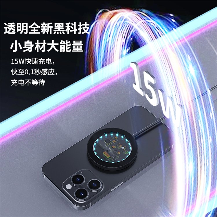 Factory Price Car Mount Wireless Charger 15W Magnetic Wireless Charging Phone Car Holder