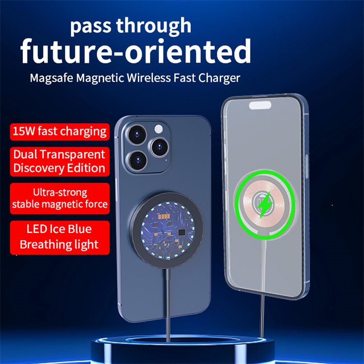 Factory Price Car Mount Wireless Charger 15W Magnetic Wireless Charging Phone Car Holder