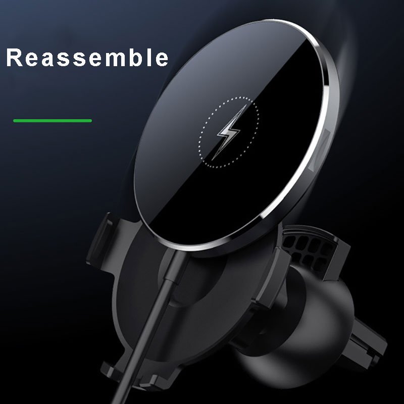 Fast charging magnet car phone holder 15w magnetic wireless car charger mount for Iphone 13/12