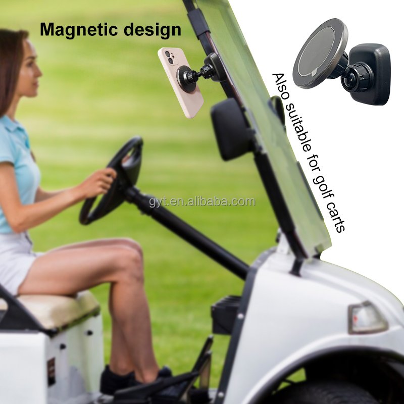 2024 Practical Aluminum Alloy 360 Degree Rotation Converter Double Headed Portable Strong Magnetic Gym Phone Holder