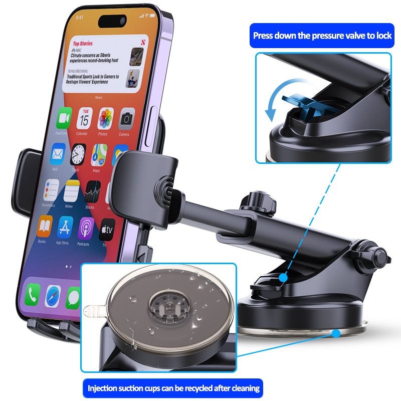 Wholesale Manufacturer Suction Cup Dashboard Car Stand Mobile Phone Holder Car Cell Phone Holder