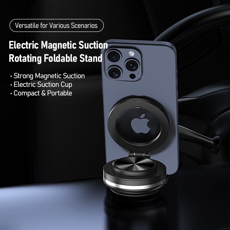 High-Quality Strong Adsorption Suction Phone Car Holder with Magnetic Support