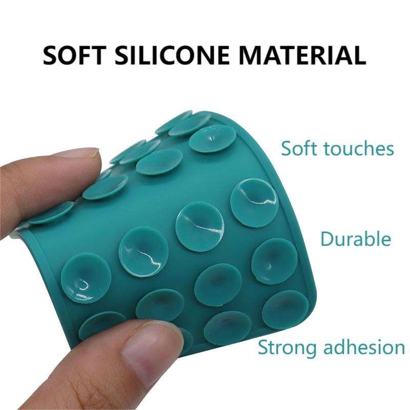 Mobile Phone Grip Double-sided Sticky Suction Pad Anti-slip Silicone Suction Cup Phone Grip Mobile Back Holder Stand For Mirror
