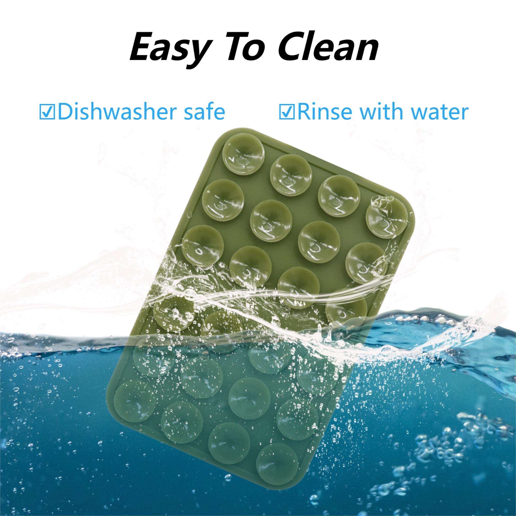 Mobile Phone Grip Double-sided Sticky Suction Pad Anti-slip Silicone Suction Cup Phone Grip Mobile Back Holder Stand For Mirror