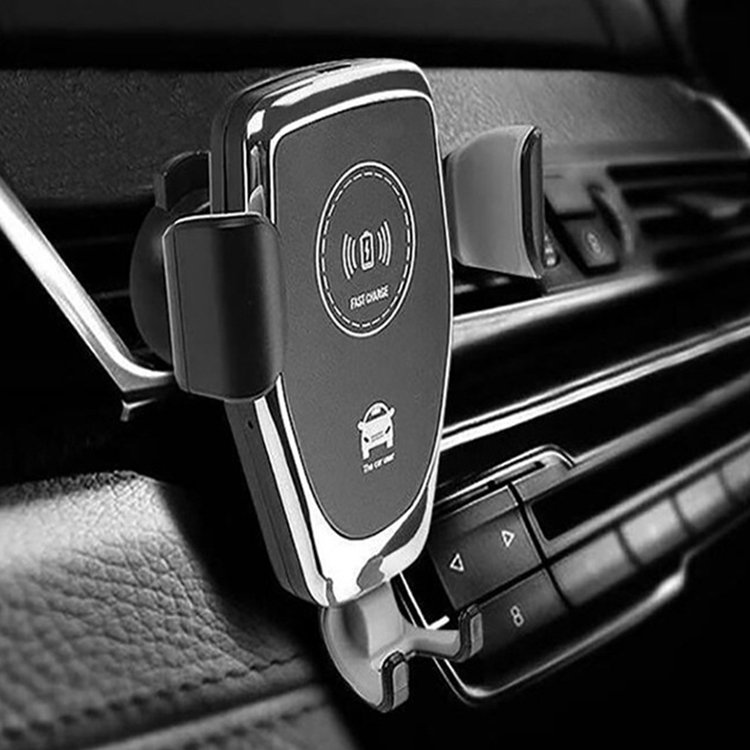 Custom LOGO Portable Car Phone Mount kit 10W Fast Wireless Car Charger Quick Charge Phone Holder