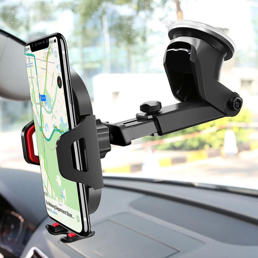 2024 Universal lone neck mobile phone car holder Foldable Dashboard Mobile Phone Stand Mount for IPhone dashboard holder