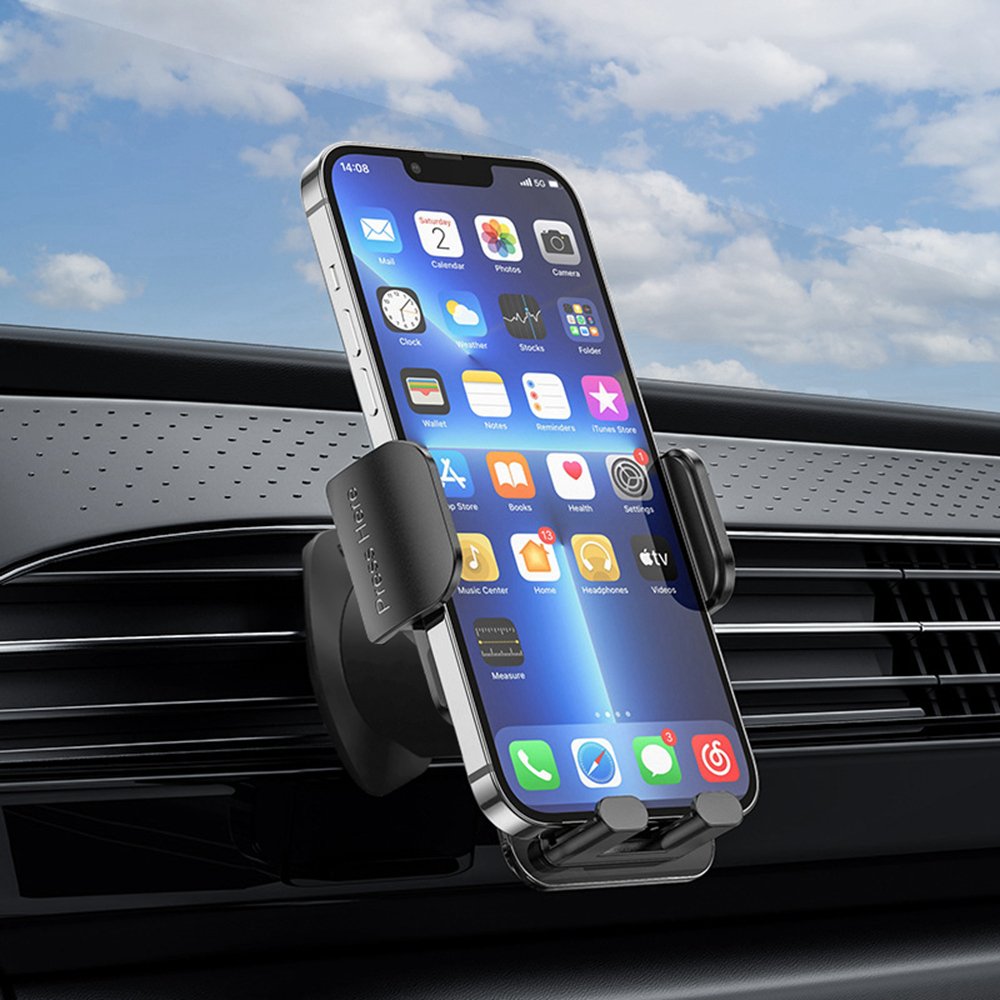 2024 Car Holder Proove Crystal Clamp Plus Air Outlet Car Mount Vent Grate Clamp for phones silicone ABS