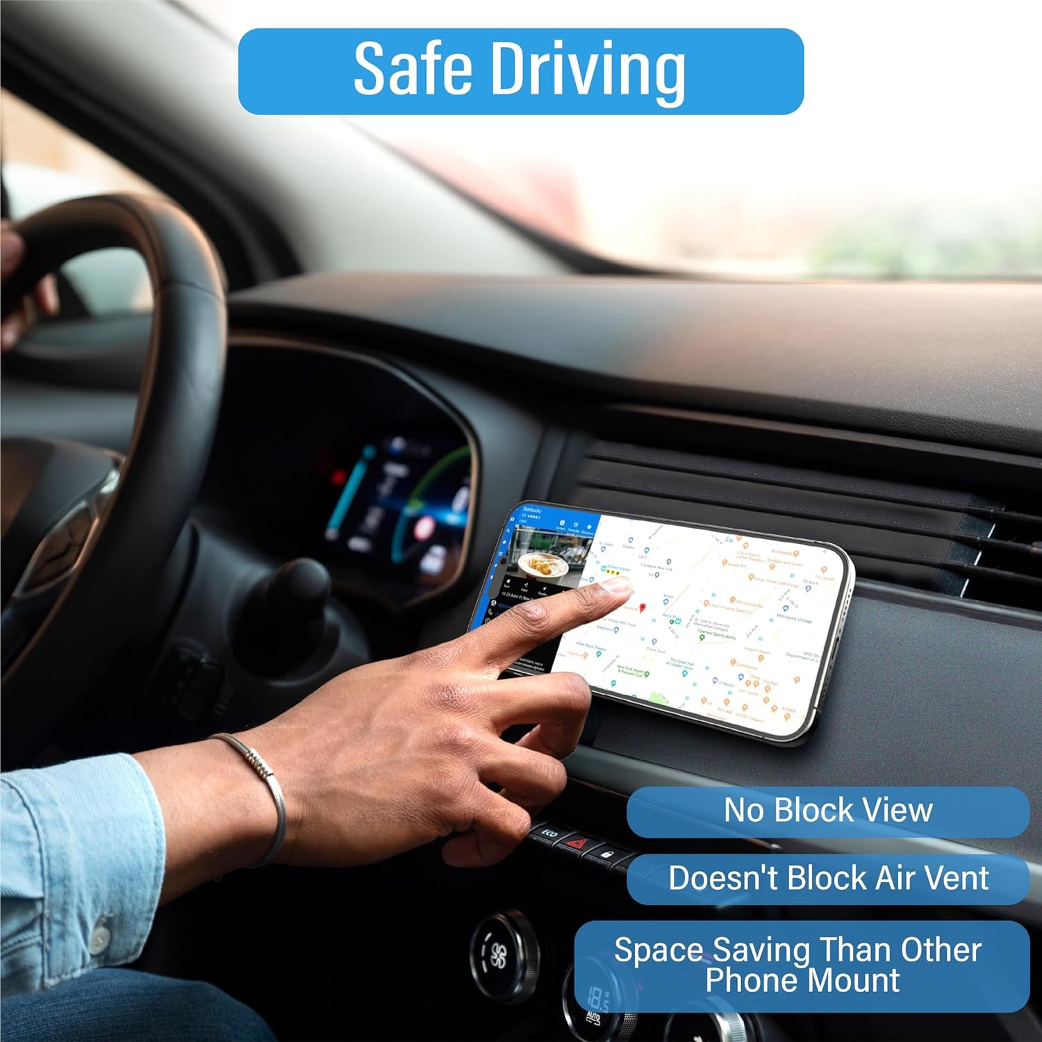360 Degree Rotation Adjustable Dashboard Car Phone Holder