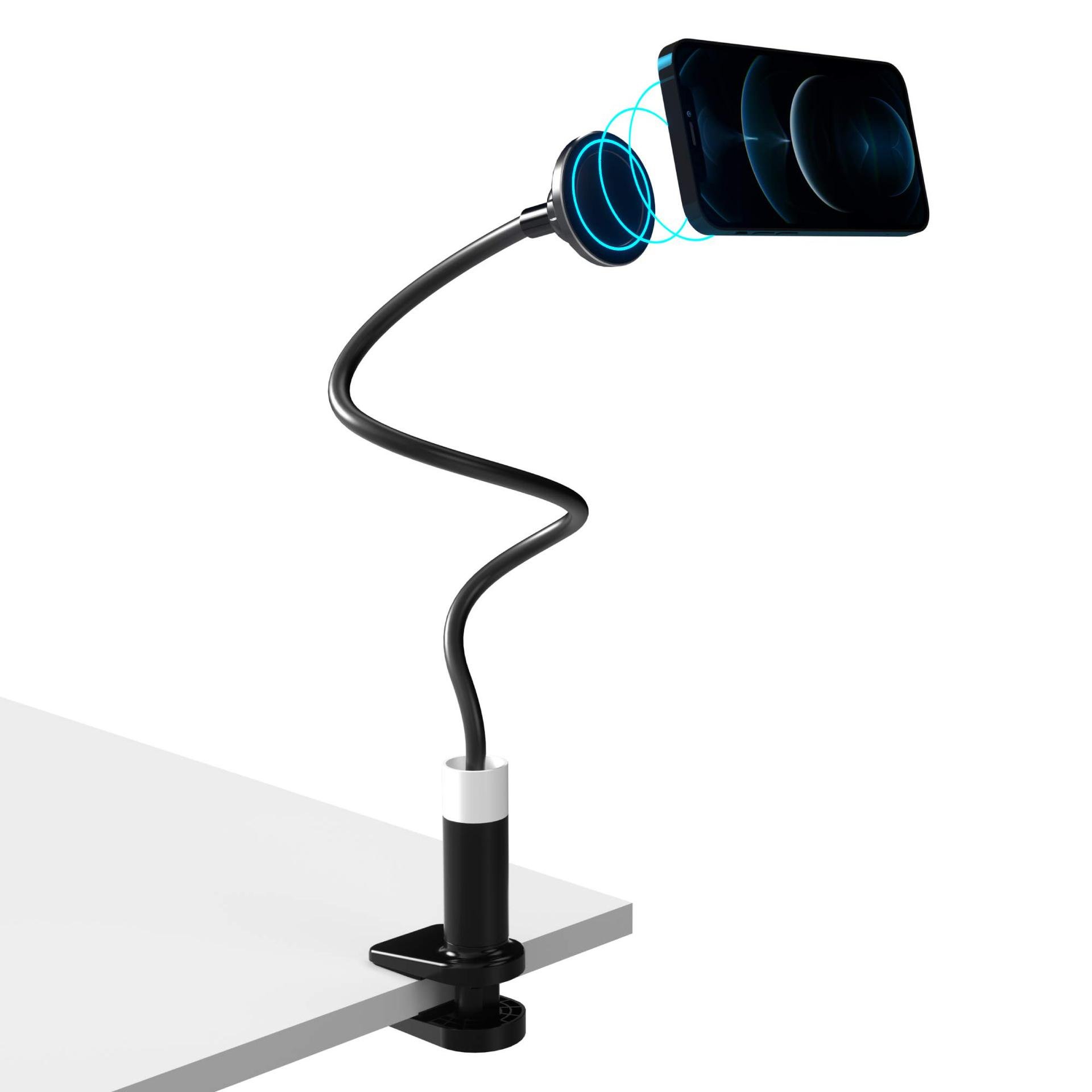 Suitable for iphone14/15 magnetic phone holder desktop strong magnetic lazy bracket gooseneck bracket