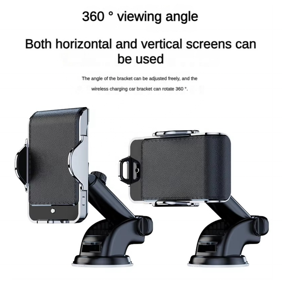 Yipin 2 In 1 Set 360 Rotation Wireless charger car holder Air Vent Dashboard Mobile Stand Car Phone Holders For Car Mount